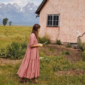 NWT Christy Dawn Theo Dress in Vermillion Gingham